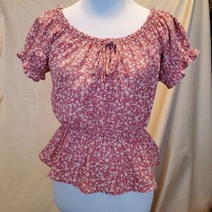 One Clothing Peasant Top SZ MD
